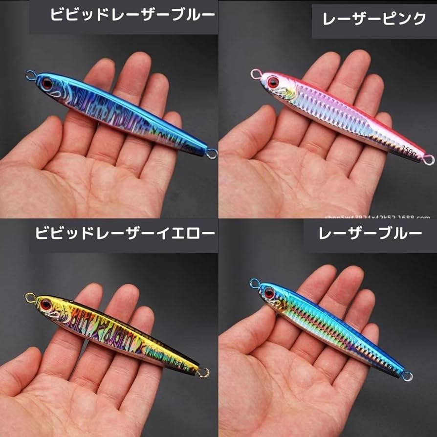 Amazon.co.jp: メタルジグ タチウオジギング TGベイト風 80g 4